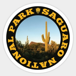 Saguaro National Park circle Sticker